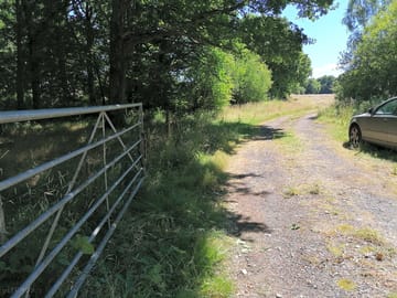View from entrance gate