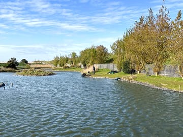 Fishing pond on site