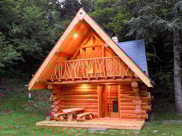 Exterior of the lodge