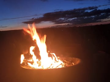 Firepit on site
