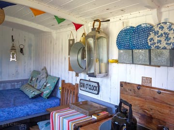 Kitchen corner and double bed