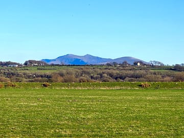View of Snowdonia from the site