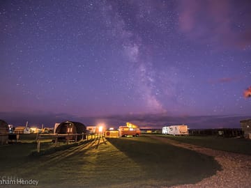 Night time picture of the site, courtesy of graham hendey