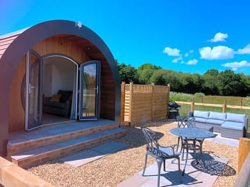 dog friendly, secure and enclosed outside garden.