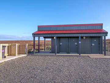 View of the facility block