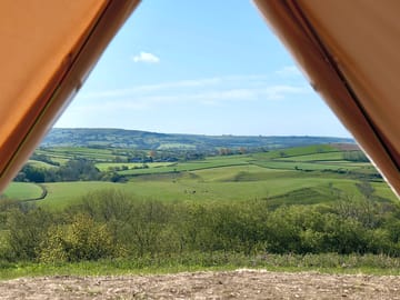 View from the tents