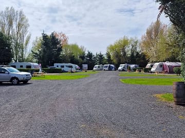 Spacious touring pitches