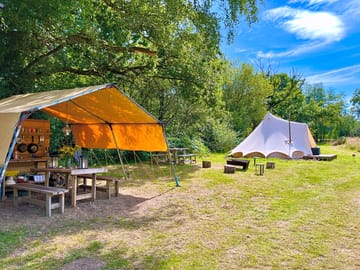 Outdoor kitchen and pitch layout