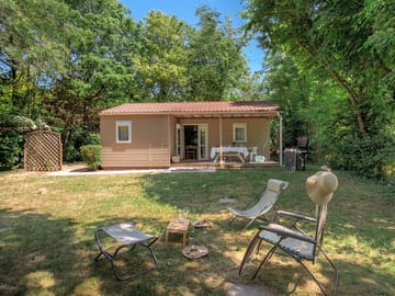 Chalet with a private garden
