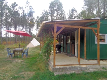 Terrace outside the cabin