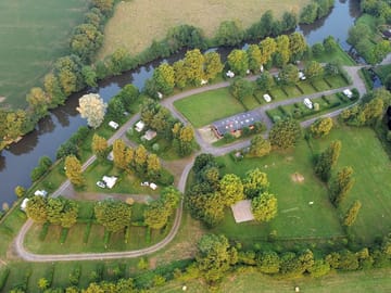 Aerial view of the pitches