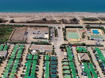 Aerial view in summer