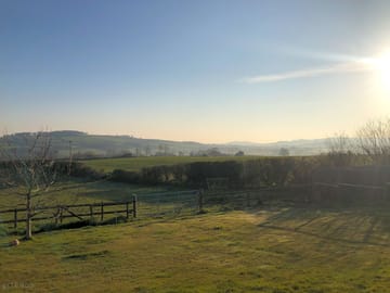 Sunrise over the site