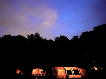 Tents at night