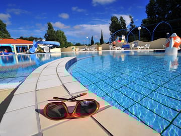 The outdoor swimming pool