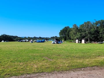 Spacious grass pitches