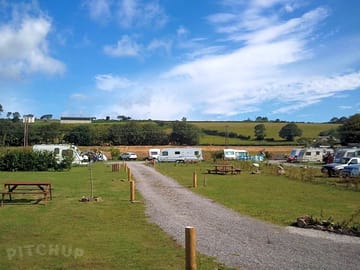 Wide-angled view of the campsite
