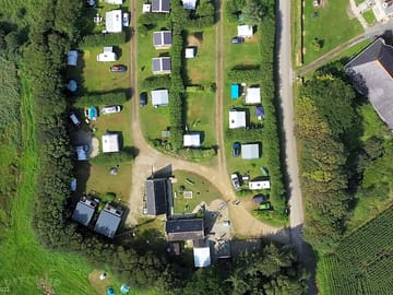 Vue aérienne des emplacments