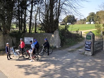 Entrance to stoats farm site