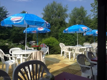 Terrace outside the restaurant