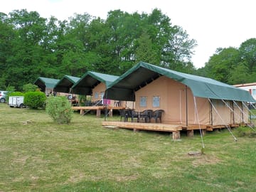 The safari tents