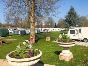 Looking across the pitches