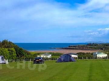 The main camping field at tyddyn isaf