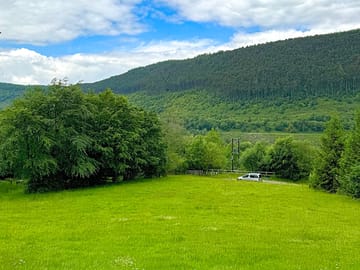 The view from Basecamp camping field