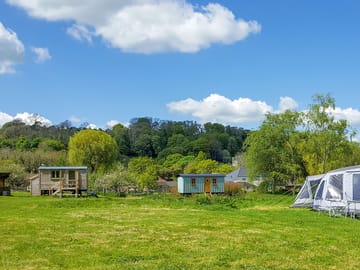 Hut and pitches