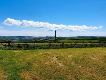 View from the campsite field