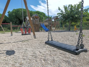 Swings at the play area