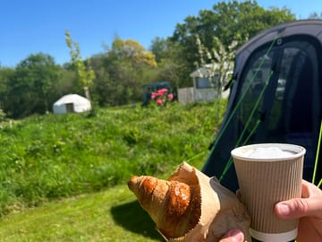 We now offer barista coffee on site to enjoy with a freshly baked croissant 🥐