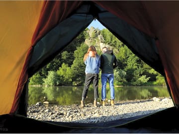 Riverside camping