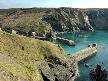 Mullion cove, a mile away from the site