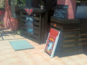 The site's terrace bar