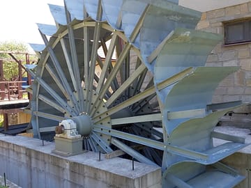 The on-site mill is part of a hydro power plant