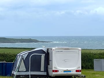 Looking out towards porth ysgaden