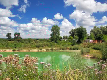 Fishing in the lake