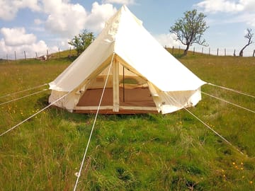 Bell tent exterior