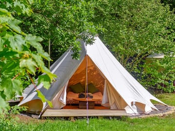Bluebell Brook Camp bell tent exterior