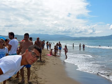 The beach