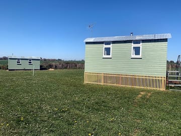 Maple hut and shower block
