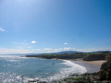 Peizás beach, foz
