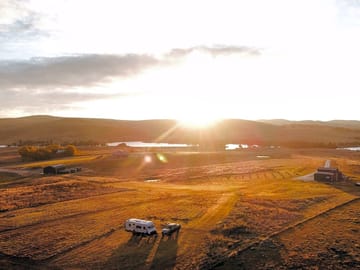 View from top of the mountain pitch