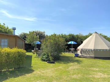 Atlantic cabin and sand tent