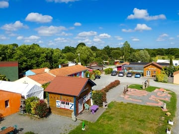 Campsite aerial view