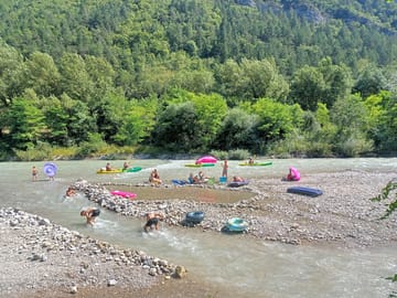 Guests in the water