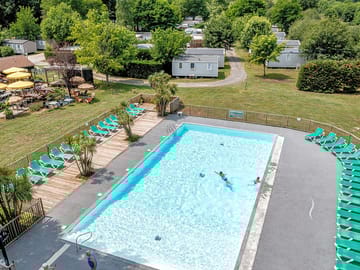 Aerial view of the pool
