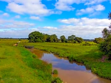The nearby river