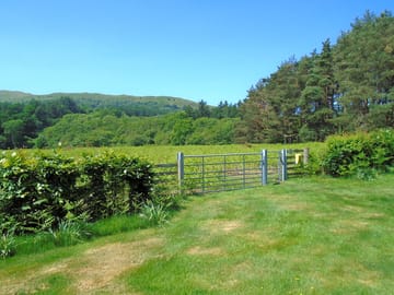 The gate to the meadow walk - river wye is 100 yards from here